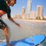 Surfing on the Gold Coast Surfers Paradise
