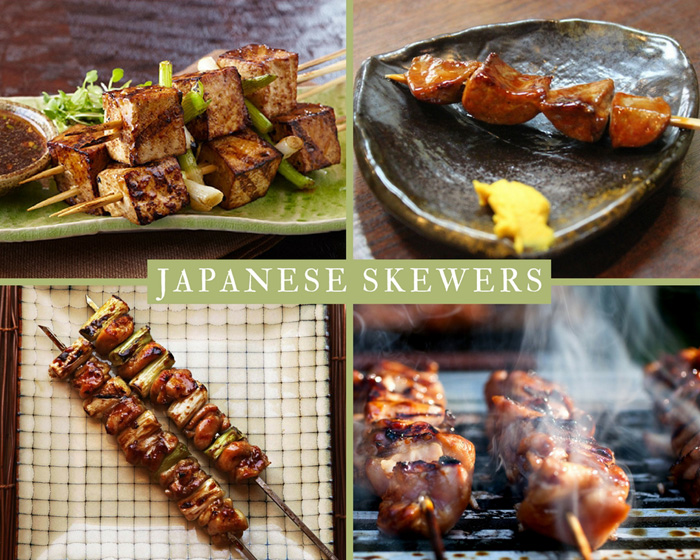 Japanese Grilled Skewers 4 Ways