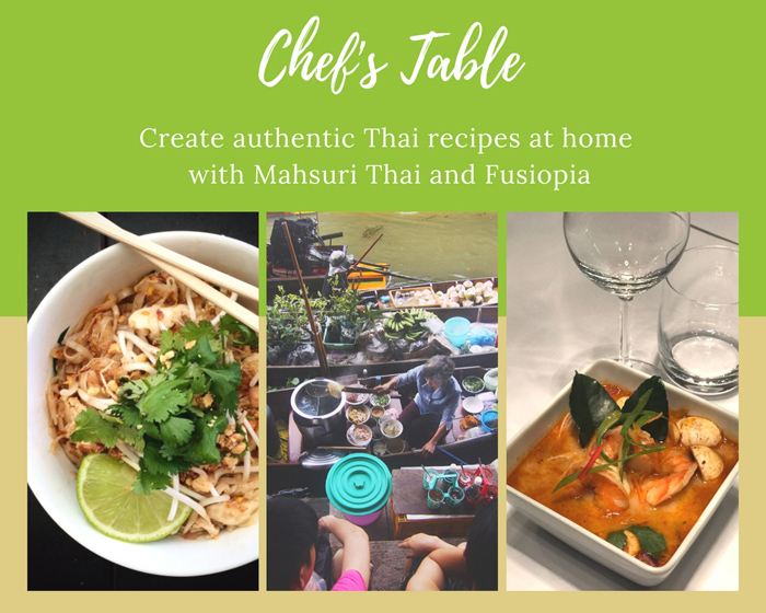 Create Mahsuri Thai's Chicken Pad Thai and Fusiopia's Tom Yum Soup at Home