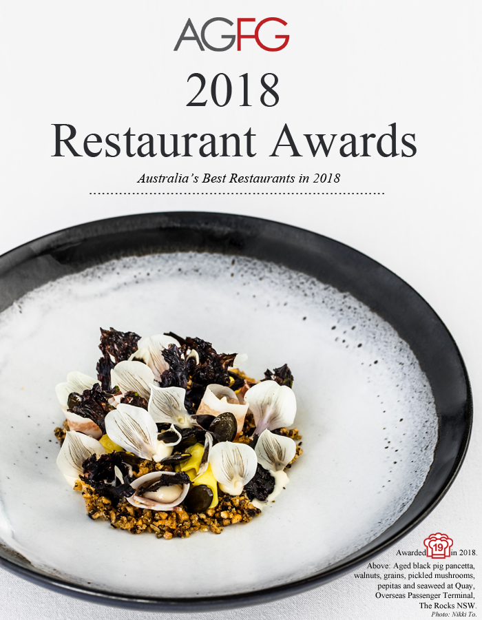 Australia's 2018 Award Winning Restaurants