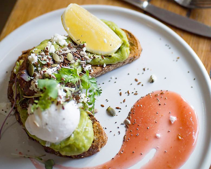 Poached Eggs with Smashed Avocado, Preserved Lemon and Sumac Recipe