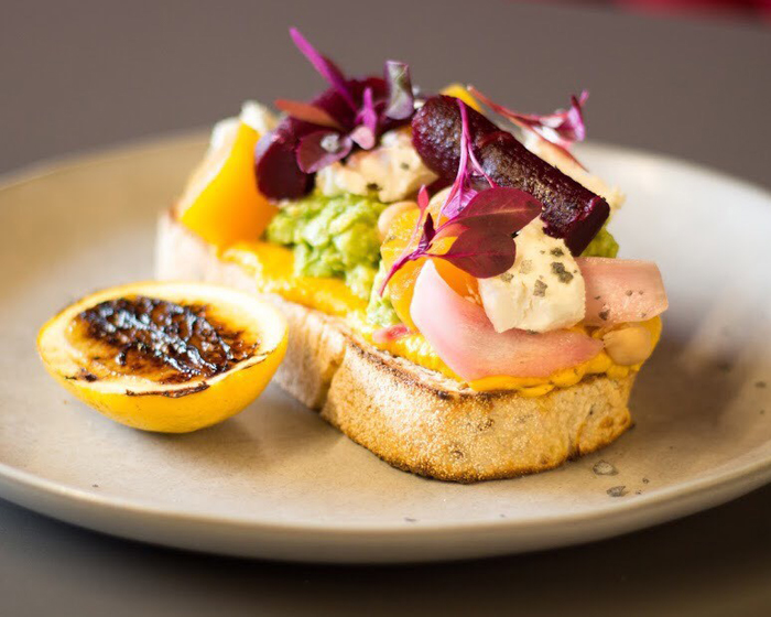 Smashed Avocado with Rhubarb Compote and Mixed Seeds - Chef Recipe