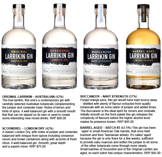 Larrikin Gin imbues the heart of Ballarat and Aussie larrikinism in every drop