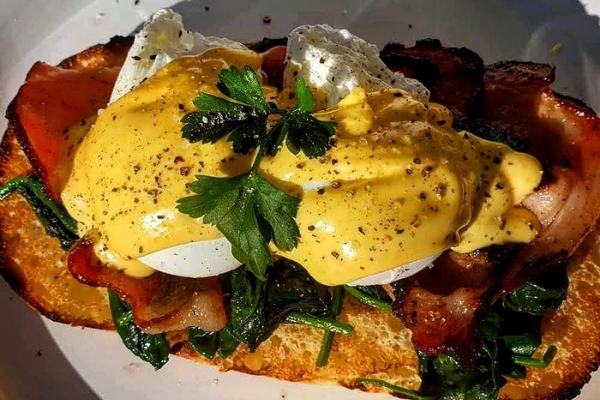 Head to These Five Cafes for Egg-cellent Ways to Celebrate National Eggs Benedict Day.