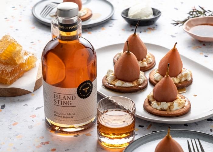 Set Tongues Abuzz with this Honey Bubbles Cocktail Recipe Using Island Sting Liqueur.