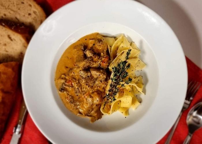 Put Europe on Your Plate with this Beef Stroganoff Recipe from Heart of Europe Chef Aydan McCarthy.