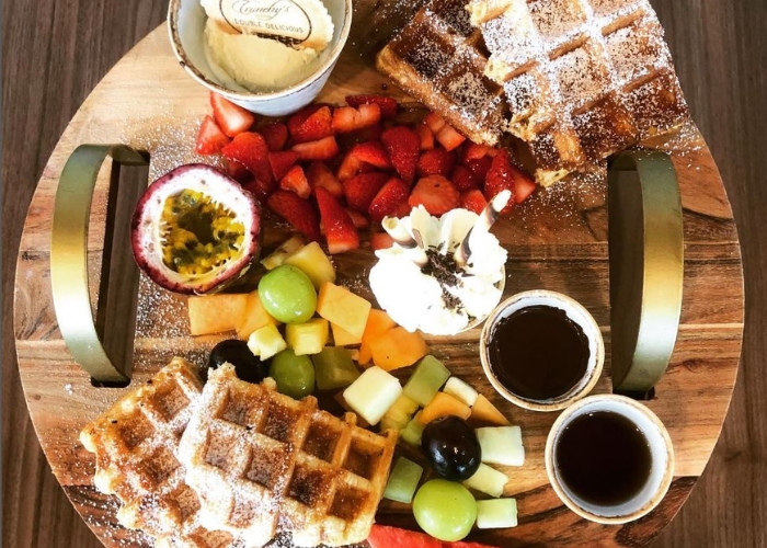 Waffles Are Just Pancakes with Abs! Four Cafes to Get Your National Waffle Day Fix.