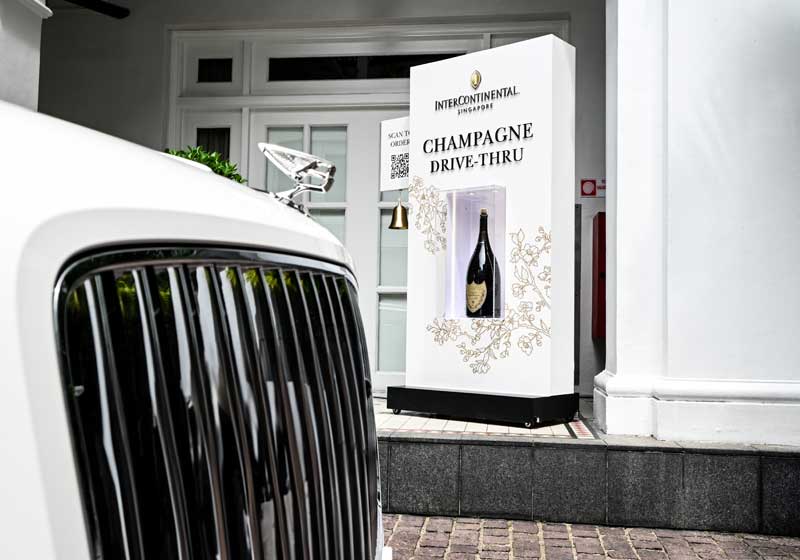 Drive-thru Champagne and Caviar for World Champagne Day