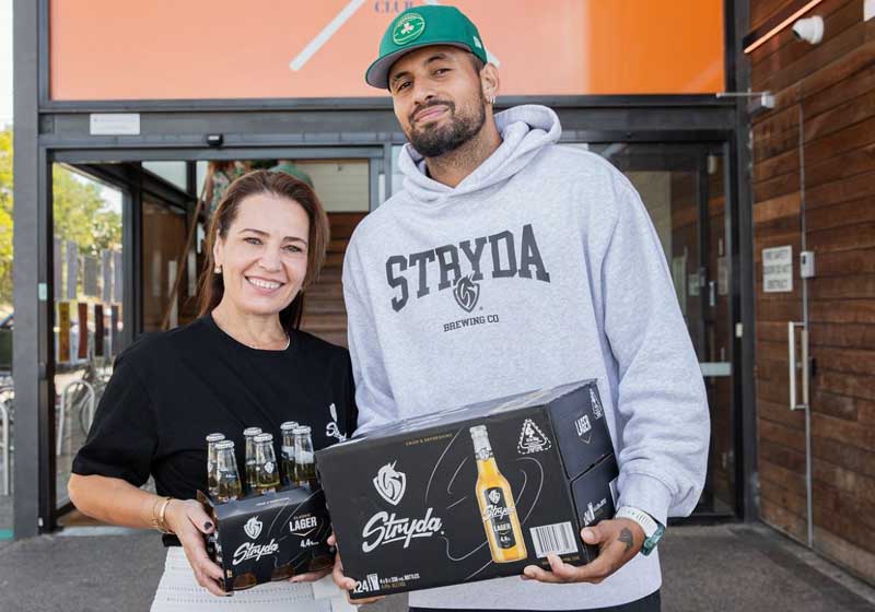 Nick Kyrgios and Stryda Turning Beer Industry on Its Head with New Brew