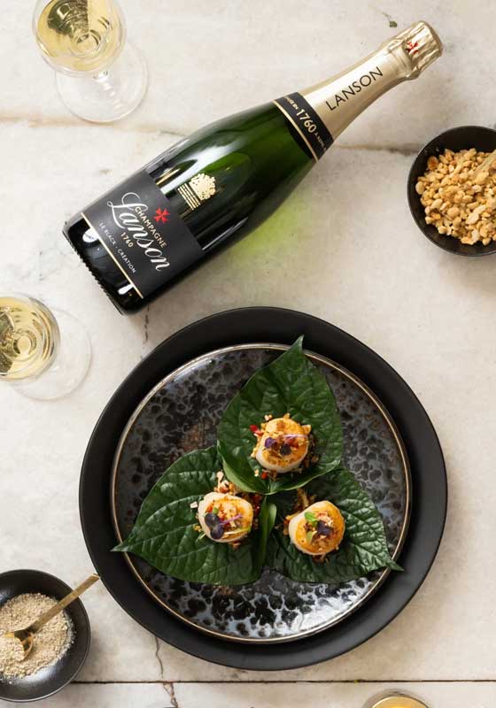 Try this Delicious Spanner Crab Salad Recipe with a Glass of Le Black Creation this New Year!