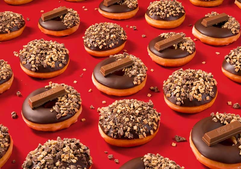 Take a Break with Krispy Kreme’s New KitKat Doughnuts!