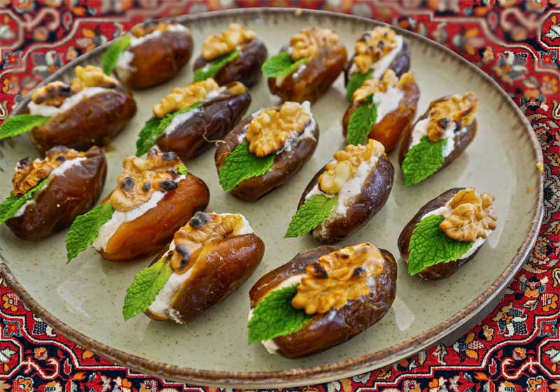 Celebrate Persian New Year with this Stuffed Dates Recipe from Exotic Bazaar