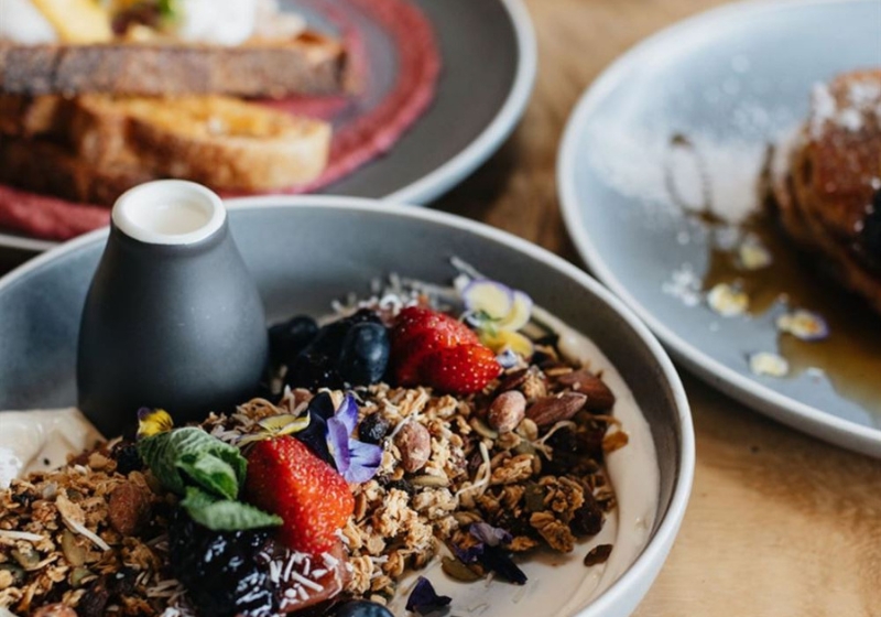 Diners Bringing Pancakes, Waffles & Moreish Brunch