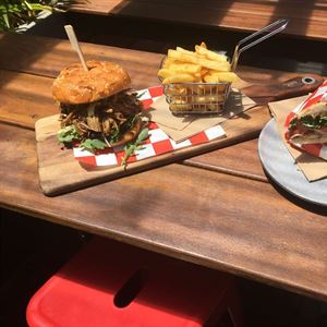 Roast Pork & Gravy Roll at Bass Note Cafe