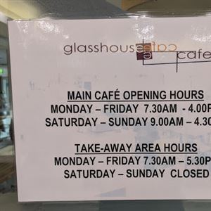 Glasshouse cafe