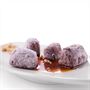 Banana Bombolone with Salted Caramel Sauce