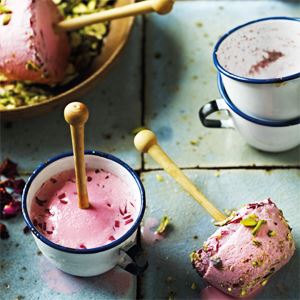 Rose Petal and Pistachio Kulfi