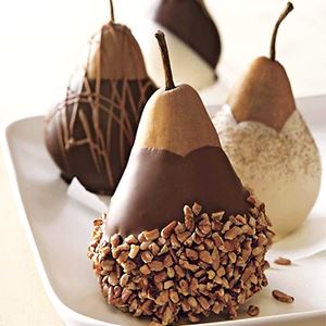 Chocolate Dipped Pears
