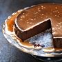 Chocolate Mousse Cake with Salted Caramel Sauce