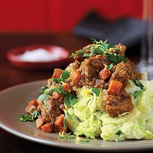 Colcannon with Guinness Stew