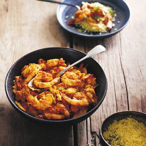 Prawn Tagine with Buttered Couscous - Chef Recipe by David Herbert