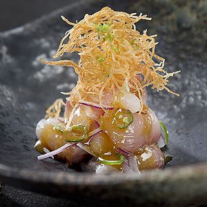 Hiramasa Kingfish, Miso Ceviche, Crispy Potato - Chef Recipe by Chase Kojima