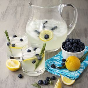 Rosemary and Blueberry Mocktail Fizz