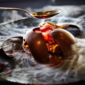 Valrhona Milk Chocolate Sphere - Chef Recipe by Sam Moore