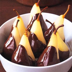 Gu Pear Belle Helene with Chocolate Ganache