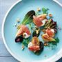 Honey Roasted Figs and Prosciutto Bruschetta with Burrata - Chef Recipe by Luca Ciano