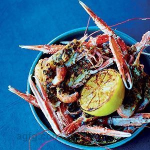 Scampi with Saffron and Olive Butter - Chef Recipe by Nathan Outlaw