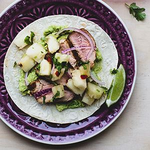 Spicy Pork Tacos with Pineapple Salsa