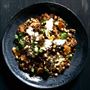 Cauliflower and Chickpea Salad with Almonds, Fried Onion and Sultanas - by Linda and Paul Jones