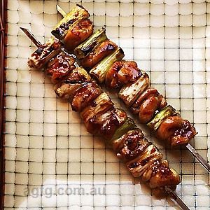 Japanese Chicken Skewers with Spring Onions