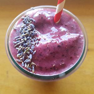 Organic Blueberry and Lavender Smoothie Recipe 