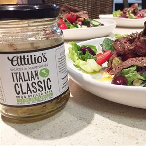 Attilios Italian Classic Rare Beef Salad - Chef Recipe by Shawn Sheather
