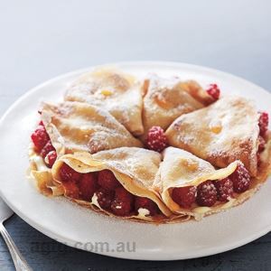 Crepes with Raspberries and Marmalade - Chef Recipe by Gabriel Gate