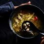 Chicken Noodle Soup with Brown Mushrooms