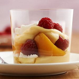 Peach and Raspberry Eton Mess 