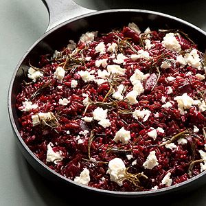 Red Rice with Beetroot, Feta and Wild Oregano - Chef Recipe by Ed Smith 