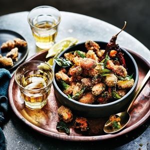 Crispy Fried Spiced Mussels - by Anjum Anand