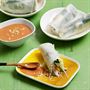 Chicken and Noodle Rice Paper Rolls with Hoisin - Peanut Sauce