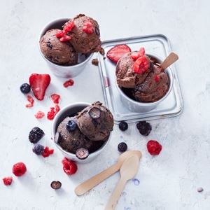 Blueberry and Chocolate Ice Cream by Scott Gooding