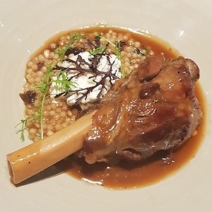 Lamb Shanks with Israeli Couscous and Cumin Yoghurt - Chef Recipe by Sebastian Vella