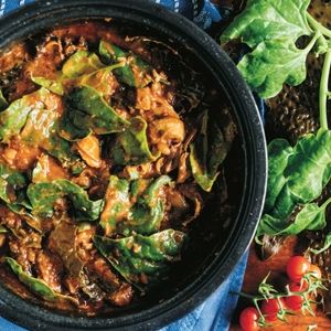 Slow-cooked Kelp, Bean, Lamb and Wild Greens Stew - by Kirsten Bradley and Nick Ritar