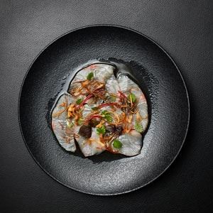 Kingfish Sashimi with Coconut Ponzu - Chef Recipe Jerry Mai