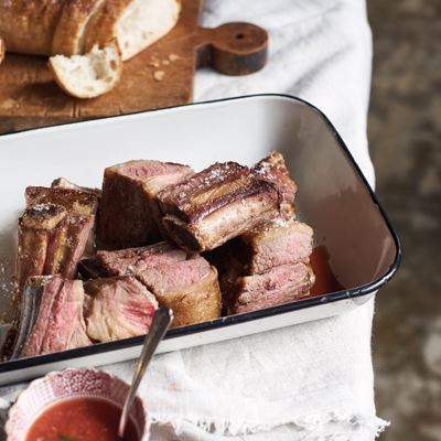 Barbequed Short Ribs with Tomato Salsa by Ross Dobson and Rachel Tolosa Paz