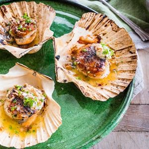 Scallops with Truffle Butter - Chef Recipe by Jack Stein
