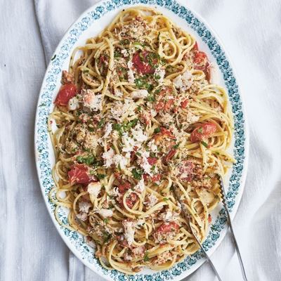 Linguine with Crab and Cream by Katie and Giancarlo Caldesi
