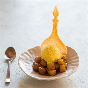 Arabic Five-Spice Pineapple with Saffron Ice Cream by Greg and Lucy Malouf